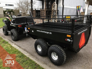trailer behind quad profi gardener