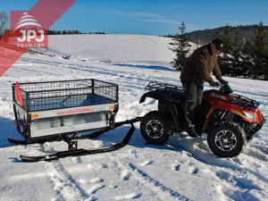 Ski-for atv trailer gardener