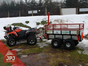 Raised sideboard ATV trailer Profi Worker