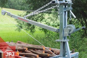 revolving loading crane with winch