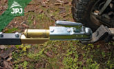 Pivoting ATV trailer shaft